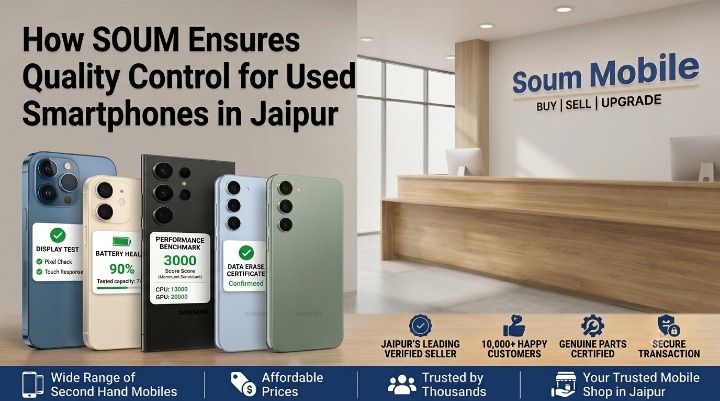 How SOUM Ensures Quality Control for Used Smartphones in Jaipur